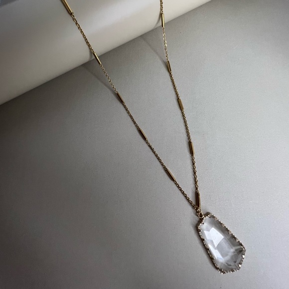 Boho Chic Classic Gold Necklace - Artsy Chic Long Pendant Necklace - Picture 3 of 17